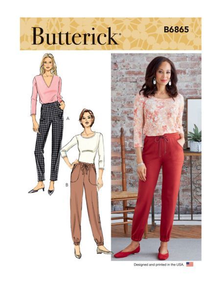 Patron Butterick 6865/A - Pantalon