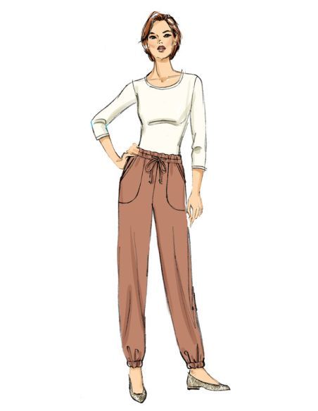 Patron Butterick 6865/A - Pantalon