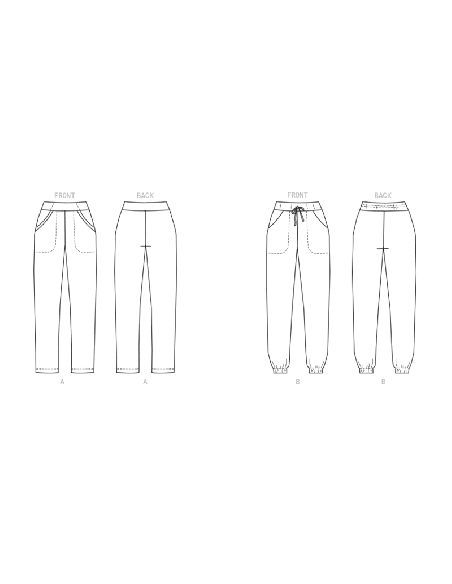 Patron Butterick 6865/A - Pantalon