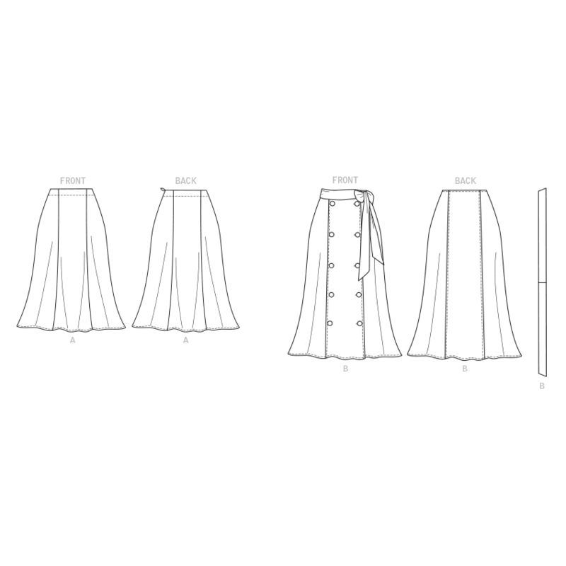 Butterick 6866/A5 - Jupe
