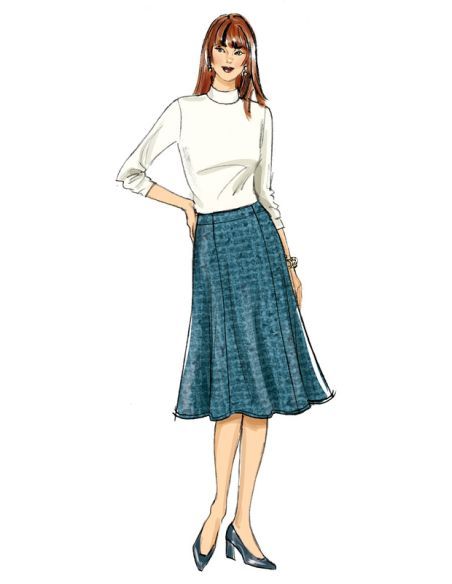 Butterick 6866/A5 - Jupe