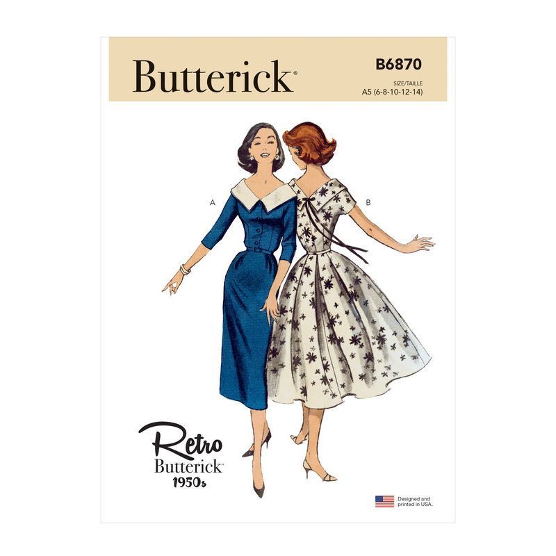 Patron Butterick 6870/A5 - Robe