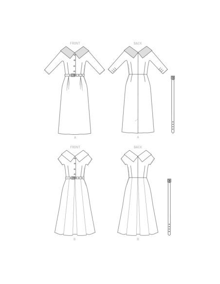 Patron Butterick 6870/A5 - Robe