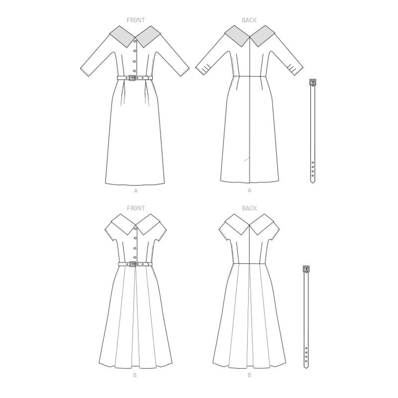 Patron Butterick 6870/A5 - Robe