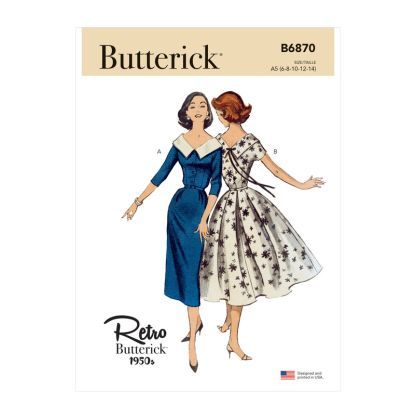 Patron Butterick 6870/A5 - Robe