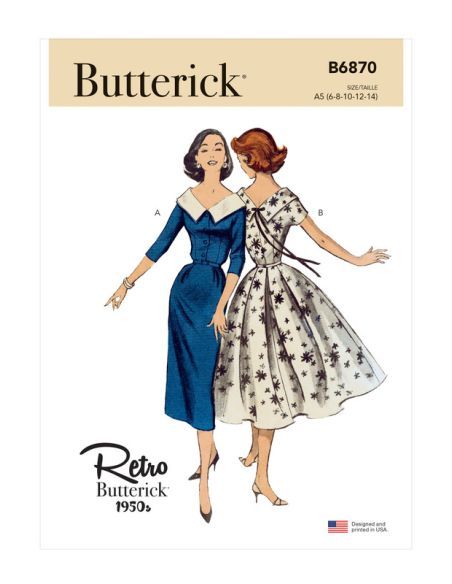 Patron Butterick 6870/A5 - Robe