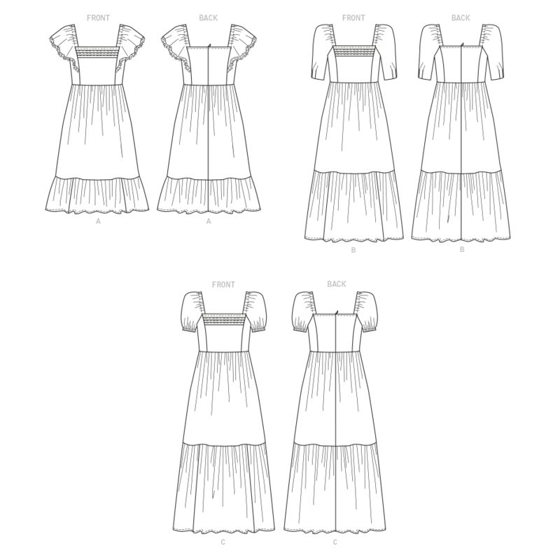 Patron Butterick 6872/B5 - Robe