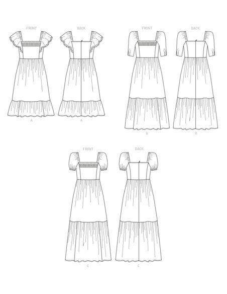 Patron Butterick 6872/B5 - Robe