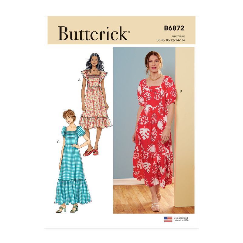 Patron Butterick 6872/B5 - Robe