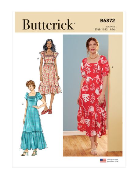 Patron Butterick 6872/B5 - Robe