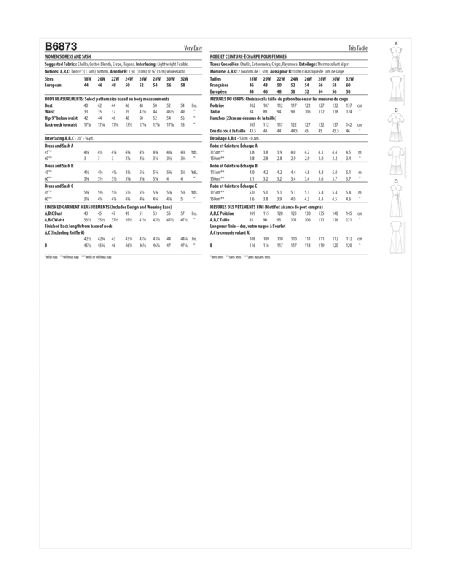 Patron Butterick 6873/RR - Robe