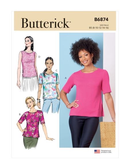 Patron Butterick 6874/B5 - Haut