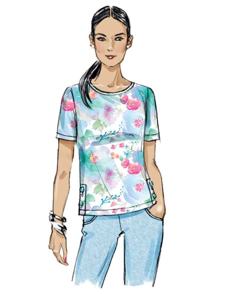 Patron Butterick 6874/B5 - Haut