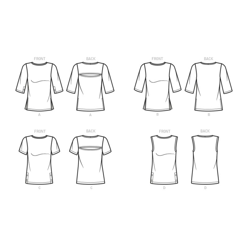 Patron Butterick 6874/B5 - Haut