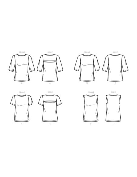 Patron Butterick 6874/B5 - Haut