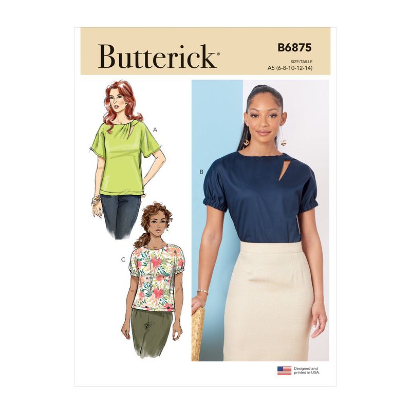 Patron Butterick 6875/A5 - Haut