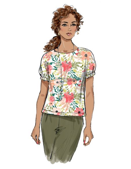 Patron Butterick 6875/A5 - Haut