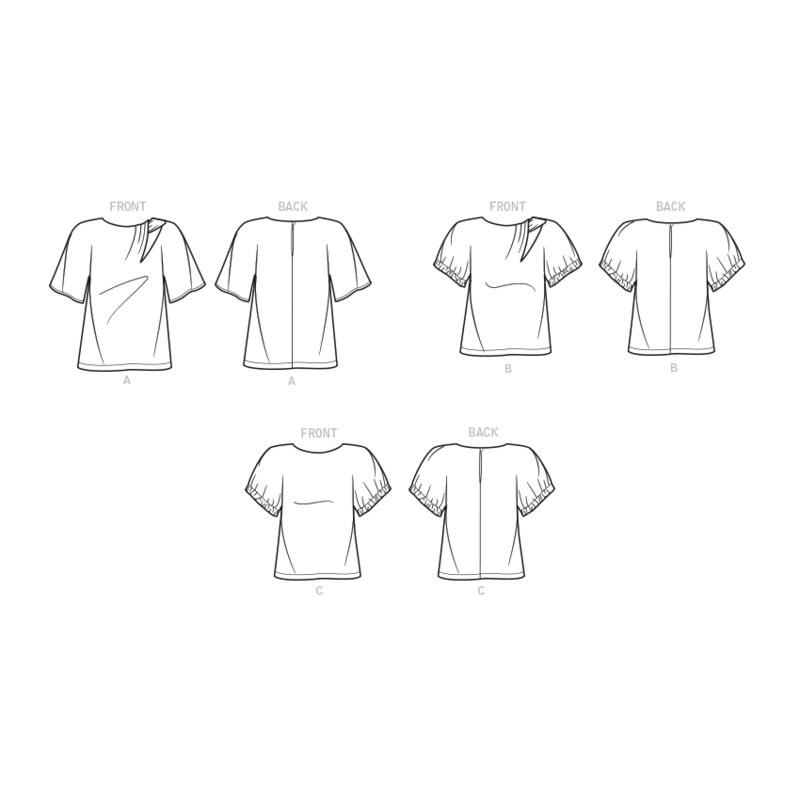 Patron Butterick 6875/A5 - Haut