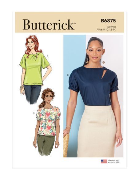 Patron Butterick 6875/A5 - Haut