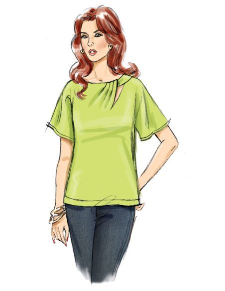 Patron Butterick 6875/A5 - Haut