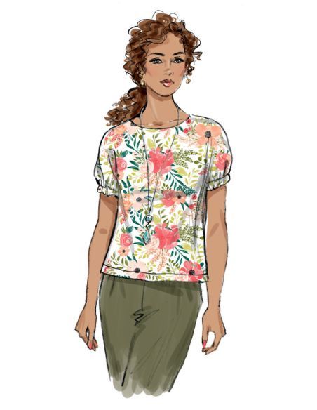 Patron Butterick 6875/A5 - Haut