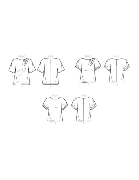 Patron Butterick 6875/A5 - Haut