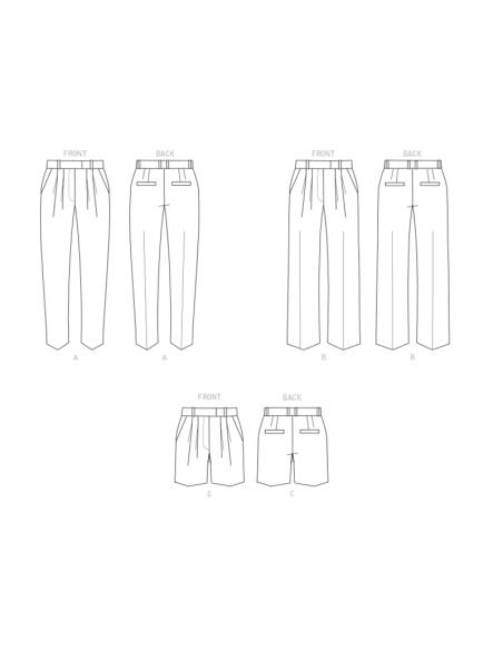 Patron Butterick 6878/B5 - Pantalon