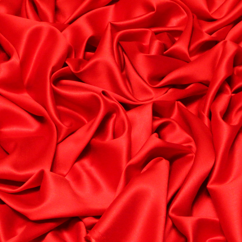 Satin 100% viscose - Rouge