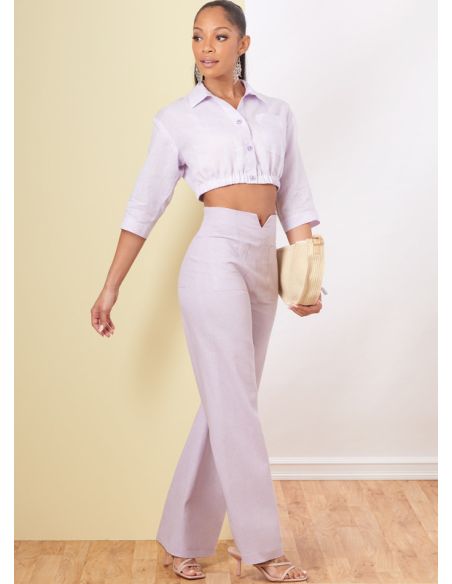 Patron Butterick 6880/A5 - Chemise, pantalon et short