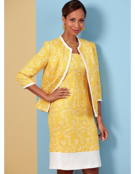 Patron Butterick 6882/B5 - Veste, robe, haut et pantalon