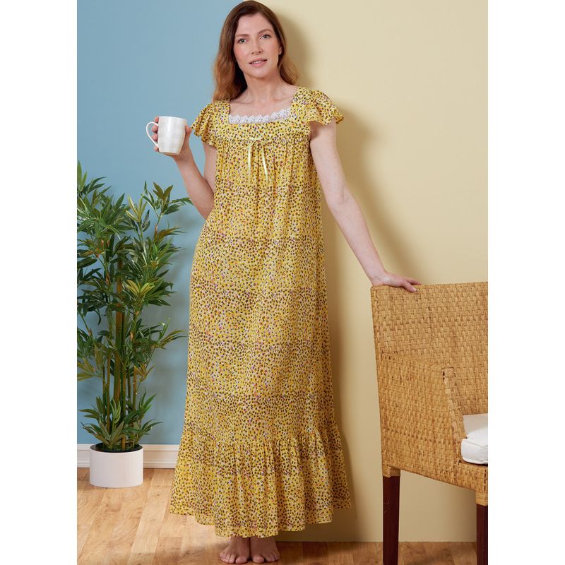 Patron Butterick 6883/Y - Haut, chemise de nuit et short