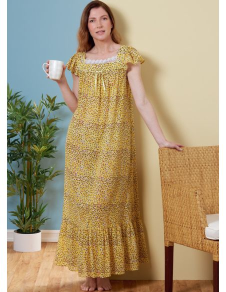 Patron Butterick 6883/Y - Haut, chemise de nuit et short