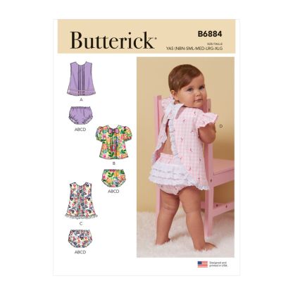 Patron Butterick 6884/YA5 - Haut et culotte