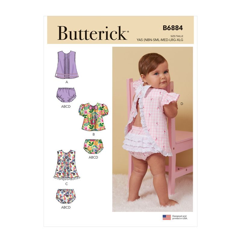 Patron Butterick 6884/YA5 - Haut et culotte