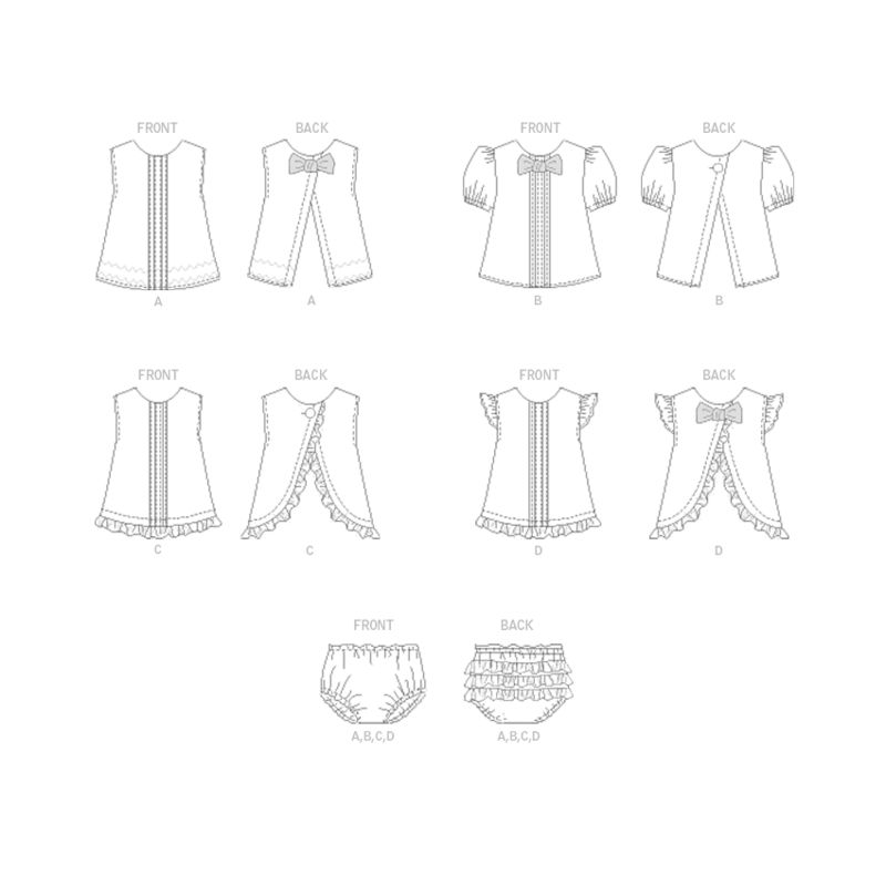 Patron Butterick 6884/YA5 - Haut et culotte