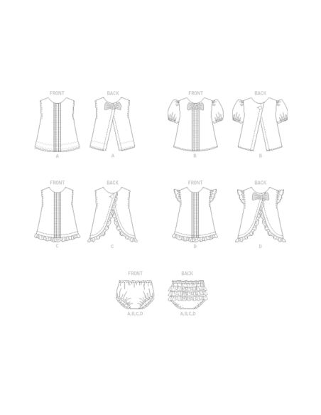 Patron Butterick 6884/YA5 - Haut et culotte