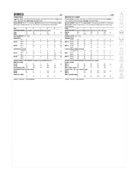 Patron Butterick 6885/A - Robe