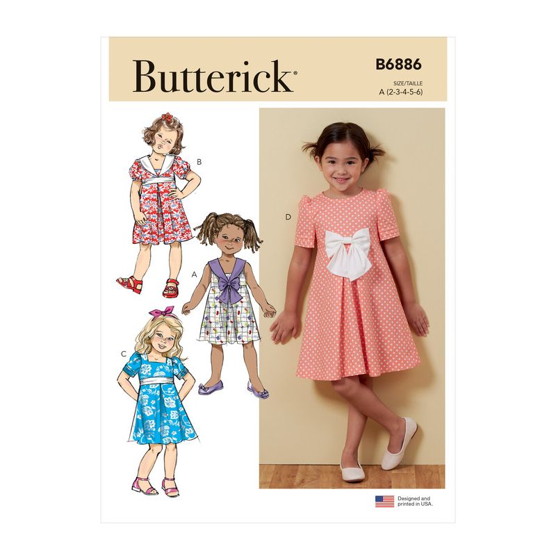 Patron Butterick 6886/A - Robe