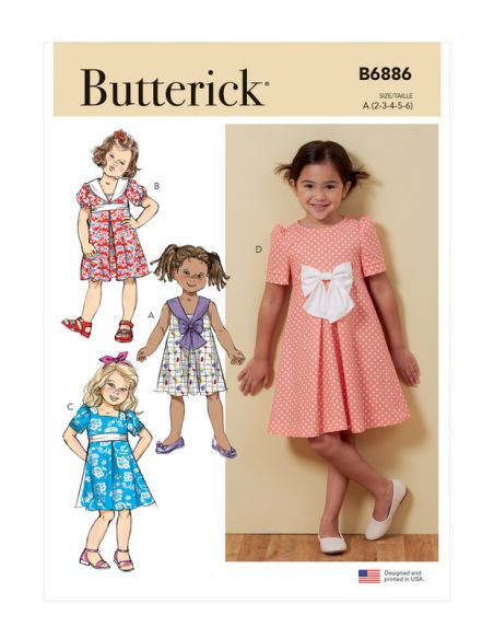 Patron Butterick 6886/A - Robe