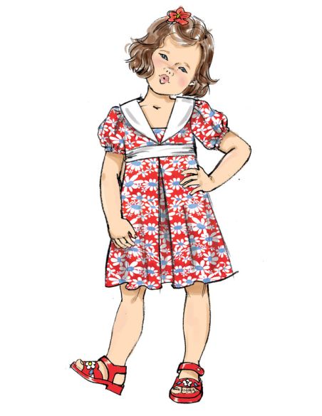 Patron Butterick 6886/A - Robe