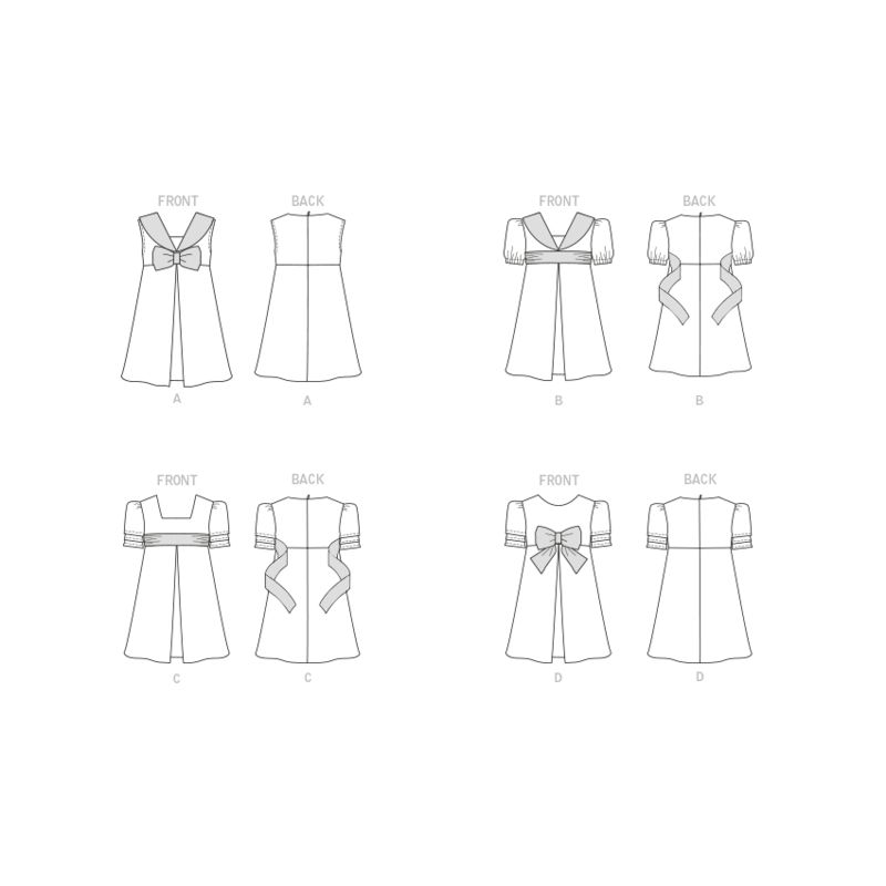 Patron Butterick 6886/A - Robe