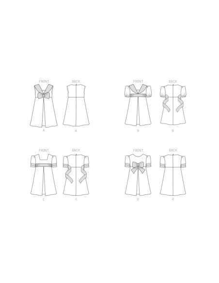 Patron Butterick 6886/A - Robe