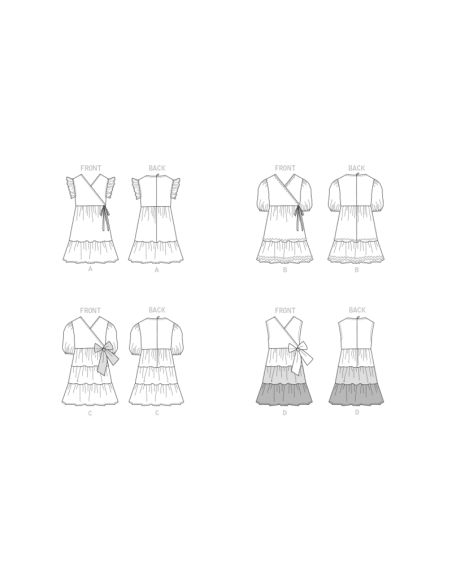 Patron Butterick 6887/A - Robe