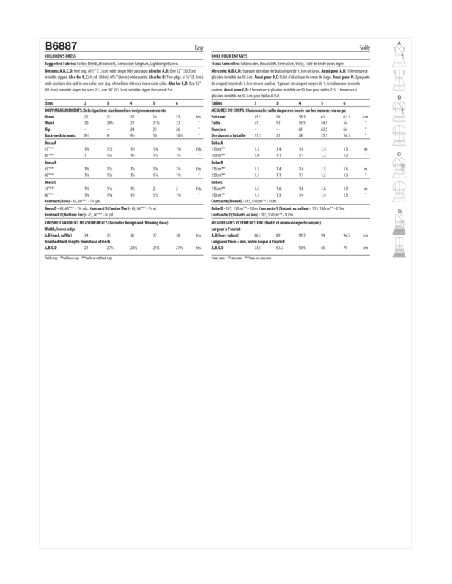 Patron Butterick 6887/A - Robe