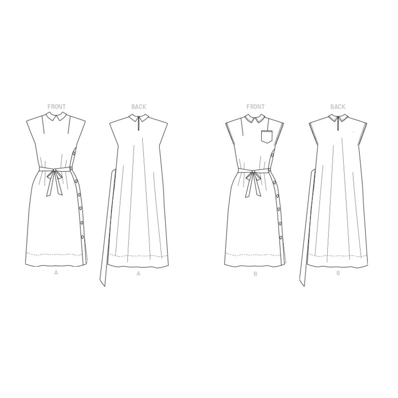 Patron Butterick 6889/A5 - Robe