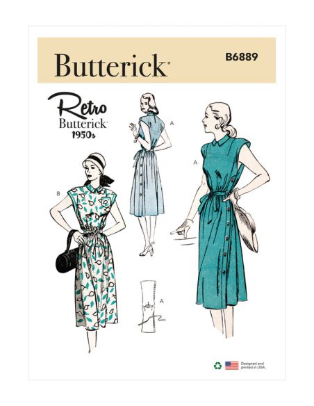 Patron Butterick 6889/A5 - Robe