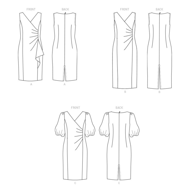 Patron Butterick 6892/A5 - Robe