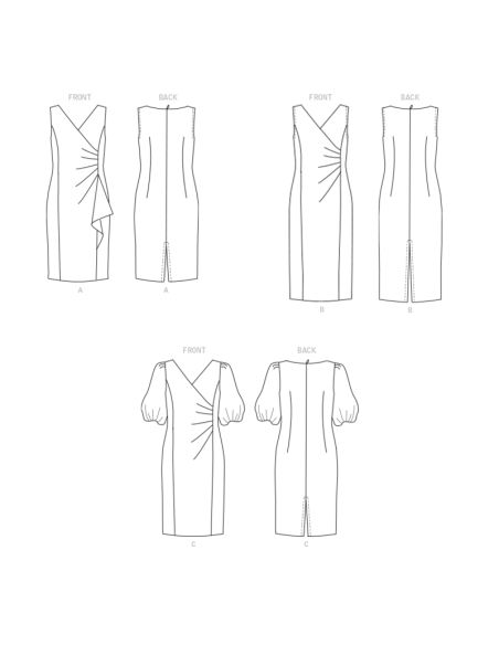 Patron Butterick 6892/A5 - Robe