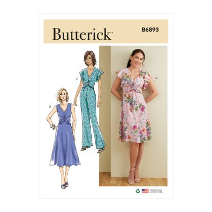 Patron Butterick 6892/A5 - Robe et combinaison