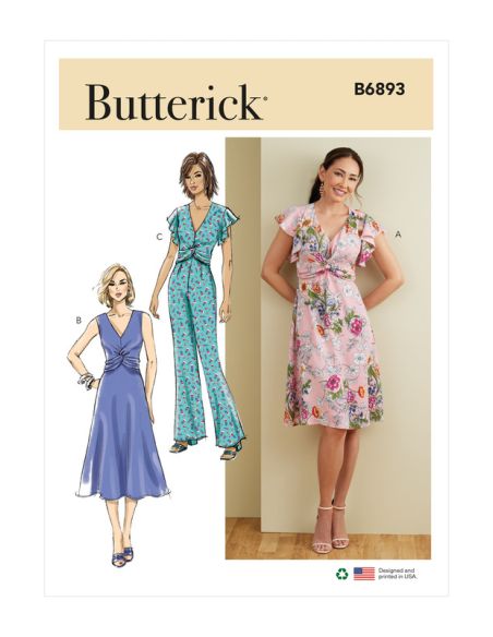 Patron Butterick 6892/A5 - Robe et combinaison